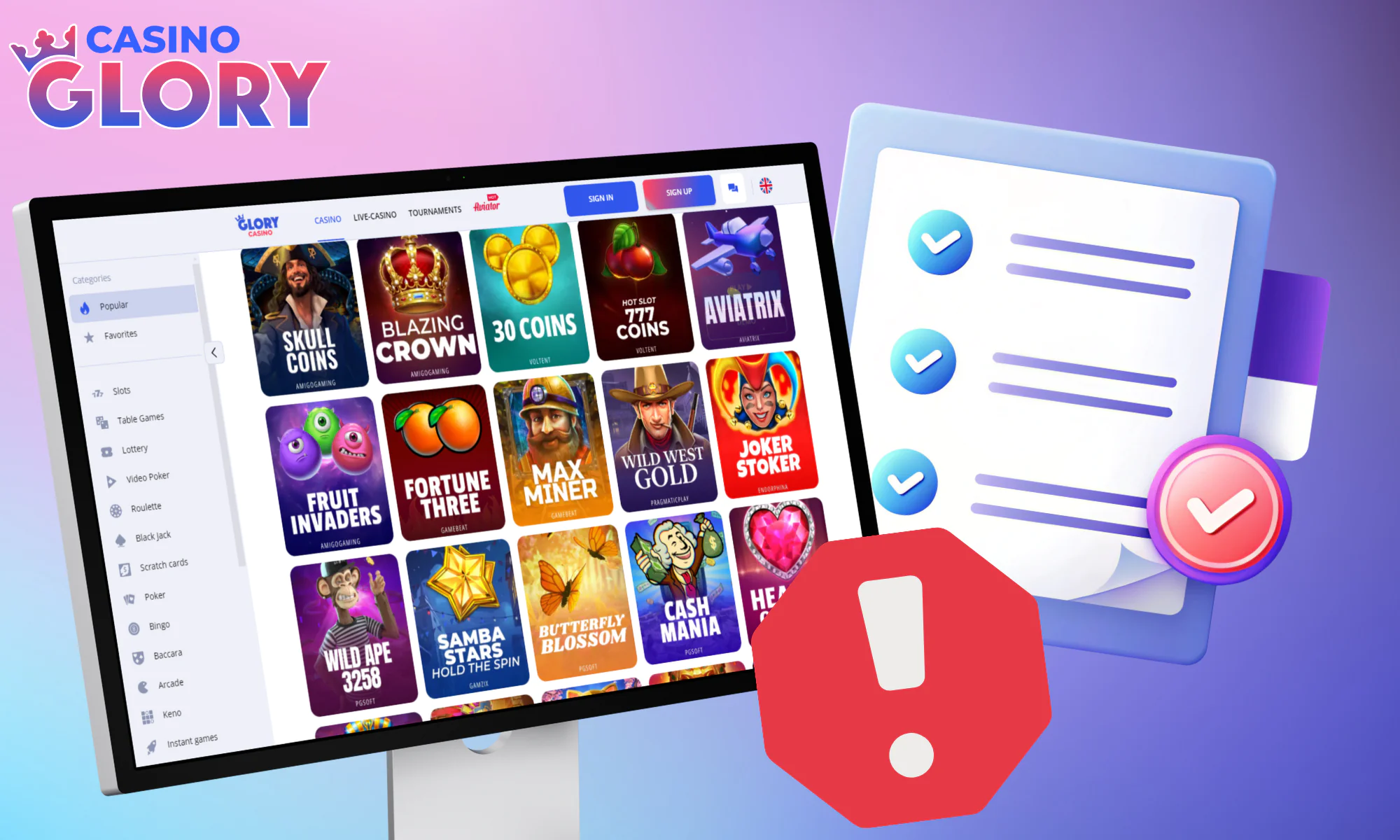 Tips for avoiding gambling mistakes at Glory Casino