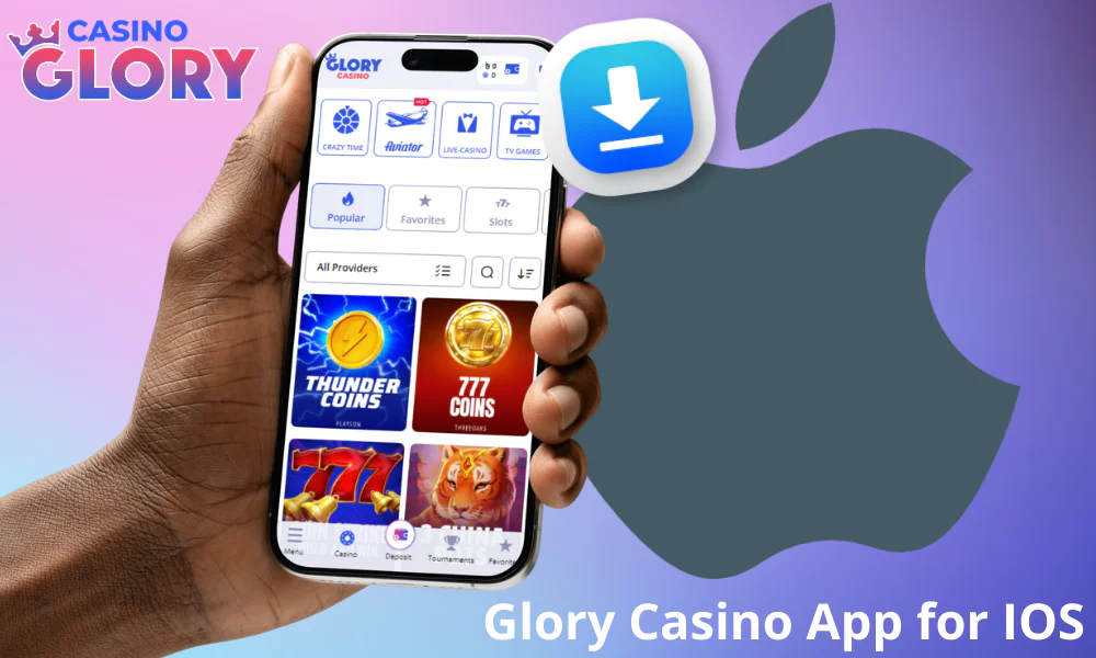 Access to Glory Casino app on iOS devices